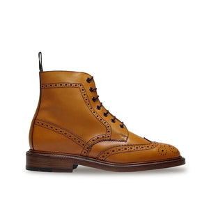 Sanders Aintree Acorn Calf Brogue Boot