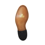 Sanders 'Oxford' Black Polishing Leather Cap Oxford Shoe