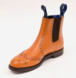 Tan Leather Brogue Dealer Boot - The Sowerby Gloucester