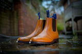 Tan Leather Brogue Dealer Boot - The Sowerby Gloucester