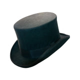 Olive Wool Felt Top Hat