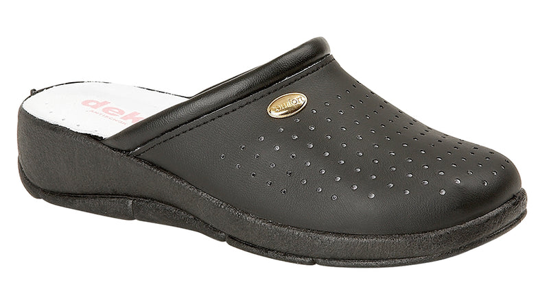 Ladies Coated Leather Clog