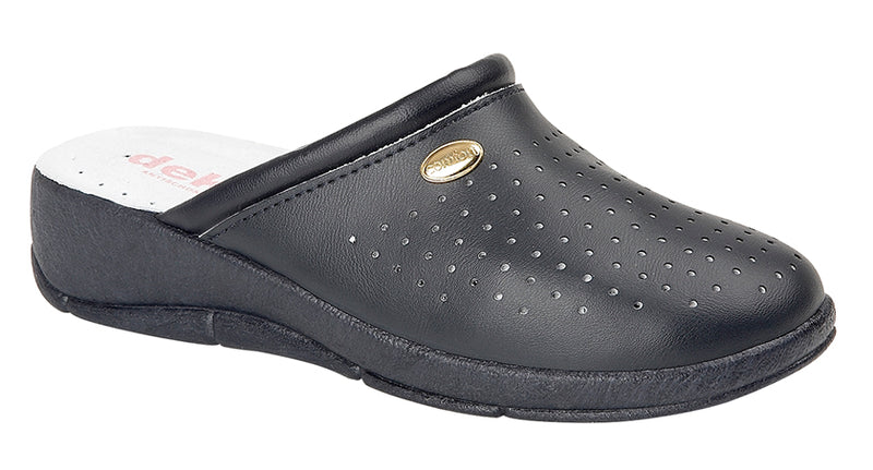 Ladies Coated Leather Clog