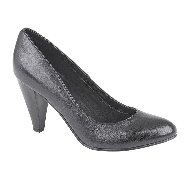 Womens Mod Comfy High Heel Ladies Court Shoe
