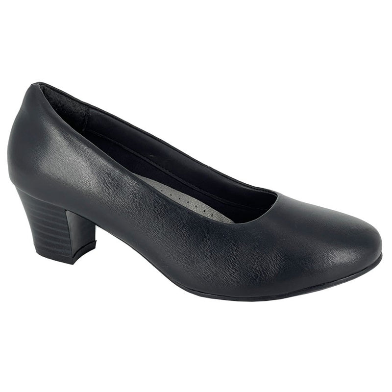 Womens Mod Comfy 45mm Heel Ladies Court Shoe