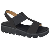 Ladies Cipriata "Aladina" Elasticated Wedge Sandal