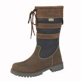 Ladies Woodland Waxy Leather Mid Length Pull On Boot