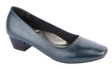 Womens Boulevard PU Low Heel Court Shoe