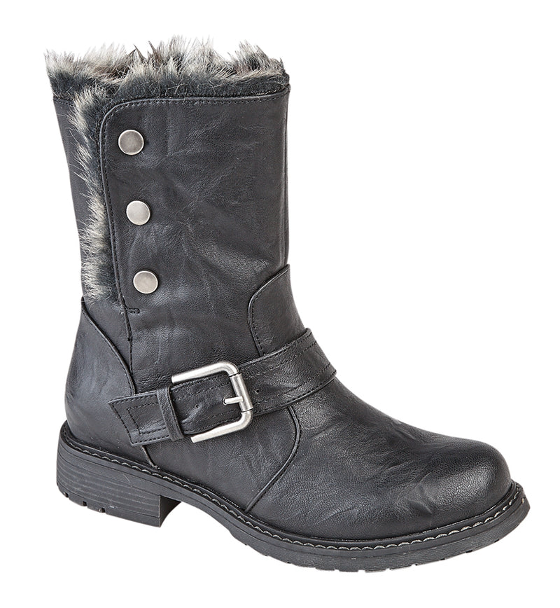 Ladies Cipriata "Andreana" Fold Down fur Collar Boot