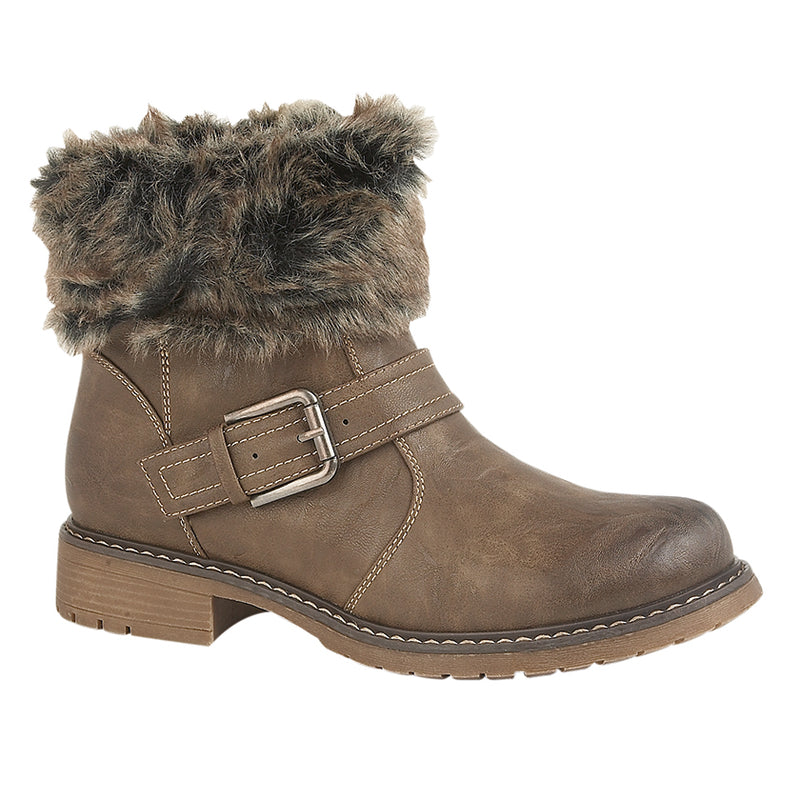 Ladies Cipriata "Andreana" Fold Down fur Collar Boot
