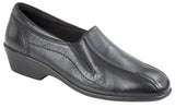 Mod Comfys Black Leather Twin Gusset Shoe