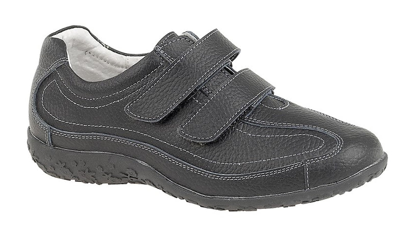 Ladies Boulevard Wide fitting EEE  Leather Touch Fastening Shoe