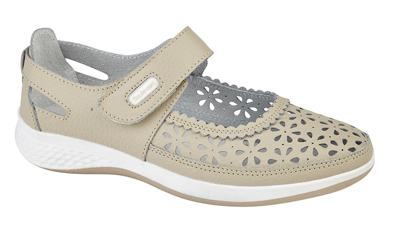 Ladies Boulevard Wide Fitting Leather Summer Shoe