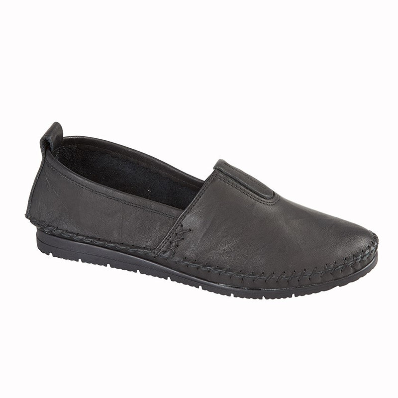 Ladies Mod Comfys Softie Leather Comfort Shoe