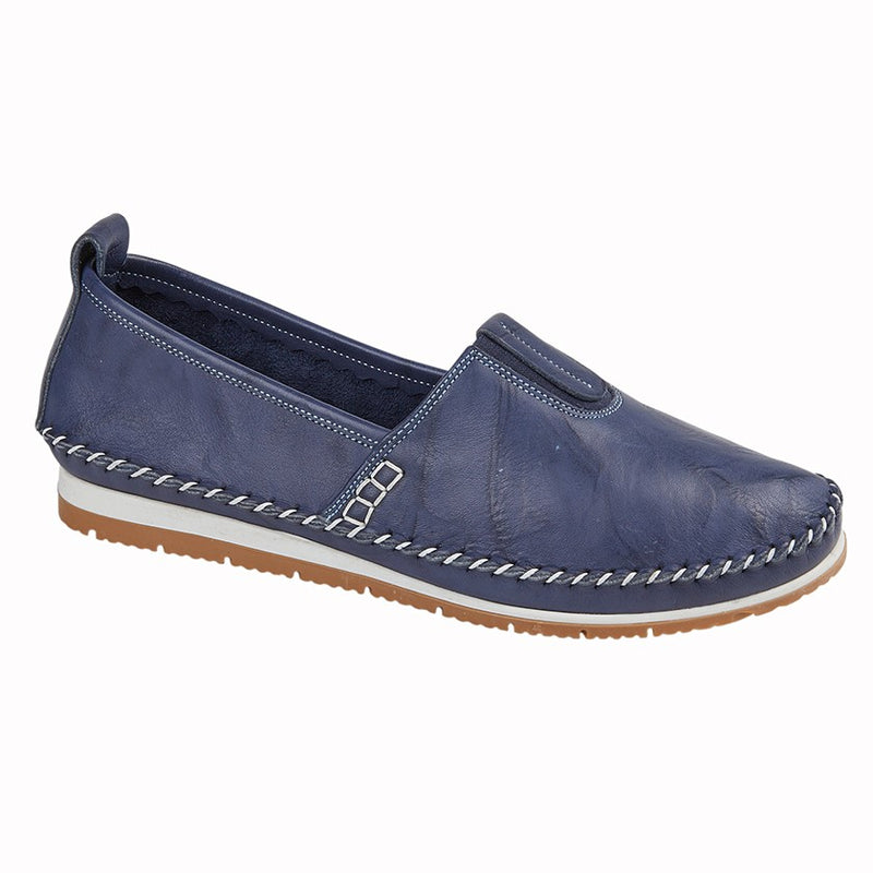Ladies Mod Comfys Softie Leather Comfort Shoe