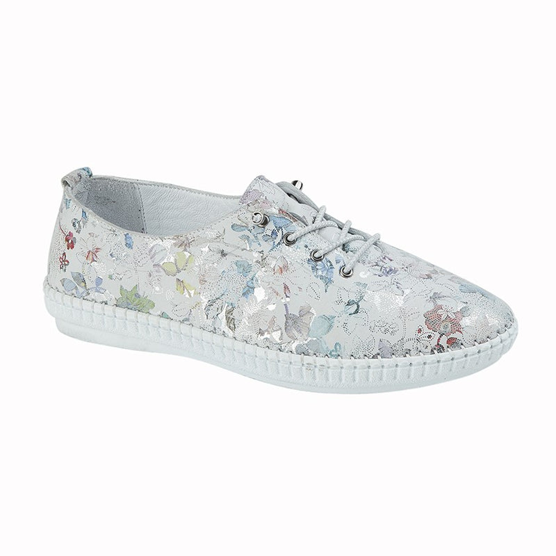 Ladies Mod Comfys Multi Print Softie Leather Casual