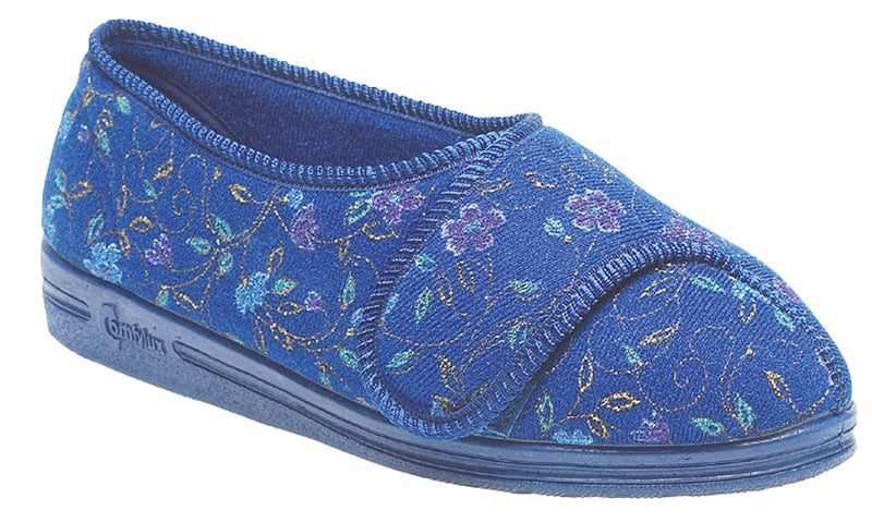 Ladies Extra Wide Comfylux Washable 'Davina' Slipper