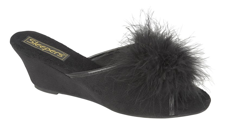Ladies Sleepers "Anne" Velour Mule Slipper