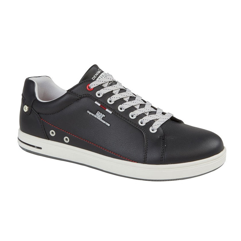 Mens R21 Black PU Leisure Shoe