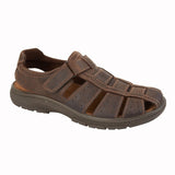 Mens Brown Waxy Leather Sandal