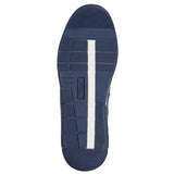 Mens R21 Navy Twin Gusset PU Leisure Shoe