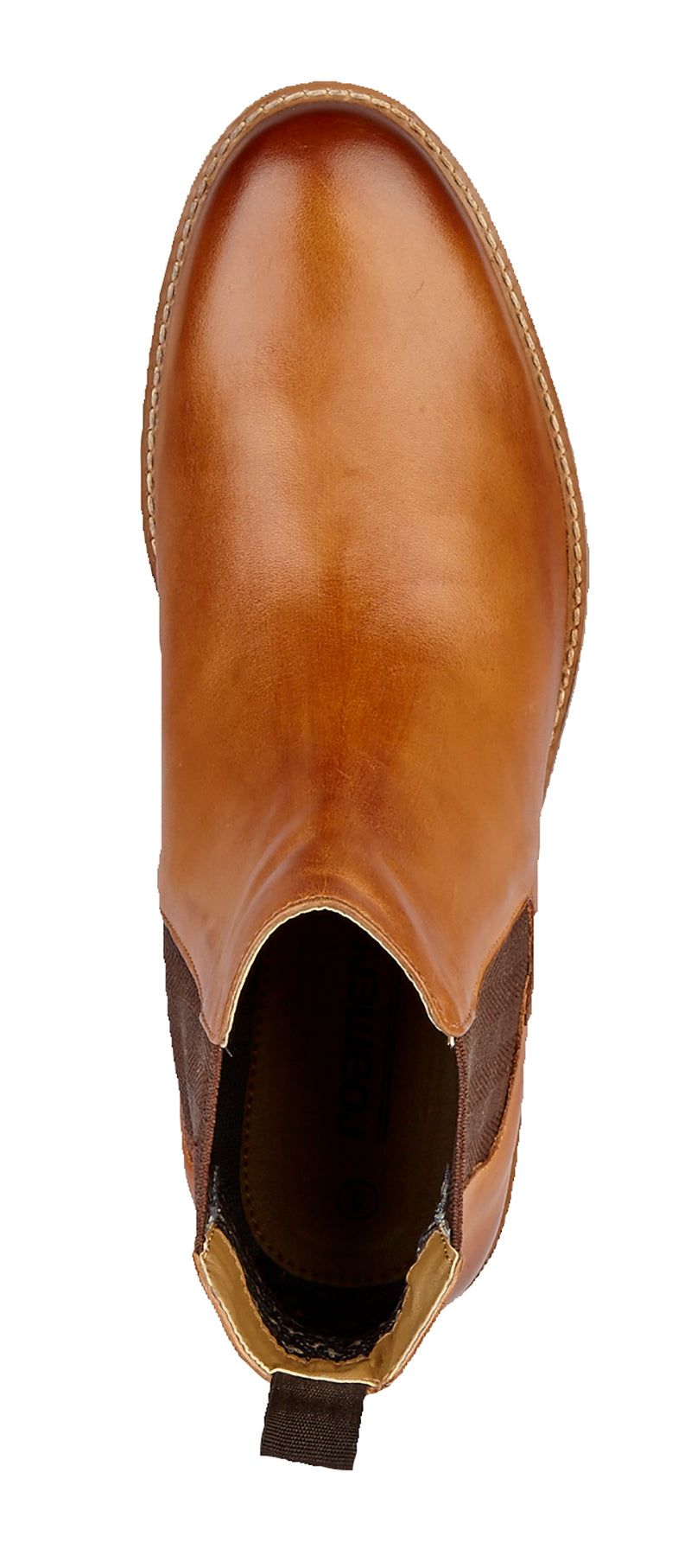 Roamers Tan Leather Twin Gusset Ankle Boot