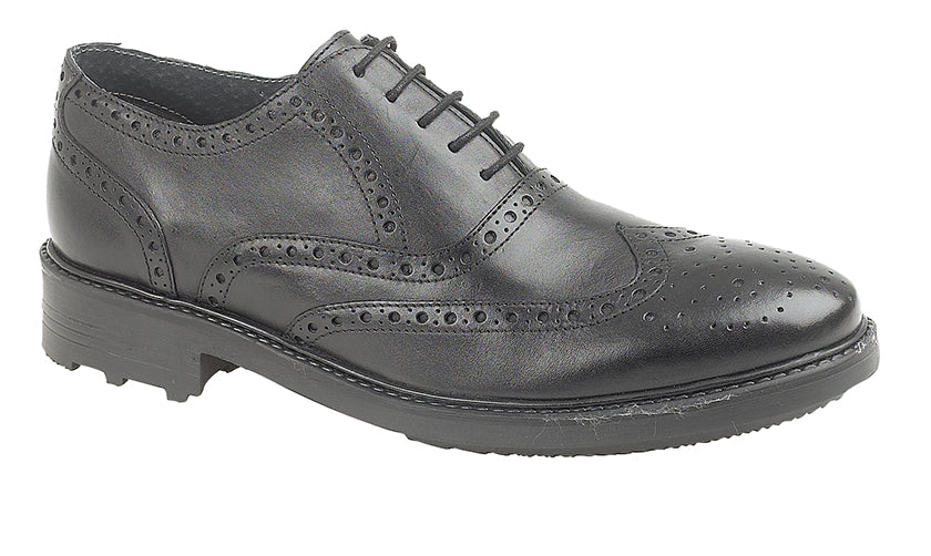 Roamers Leather Punched Cap Oxford Brogue