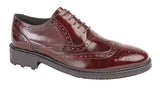Mens Roamers Brogue Leather Oxford