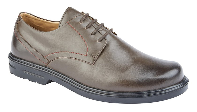 Mens Roamers Extra Wide Leather Lace Up Shoe