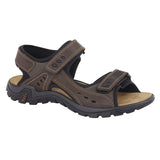 Mens Brown Waxy Leather Sandal