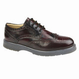 Mens Grafters Hi Shine Burgundy Brogue Gibson