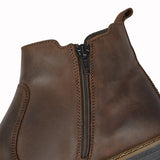 Mens Imac Brown Waxy Leather Boot