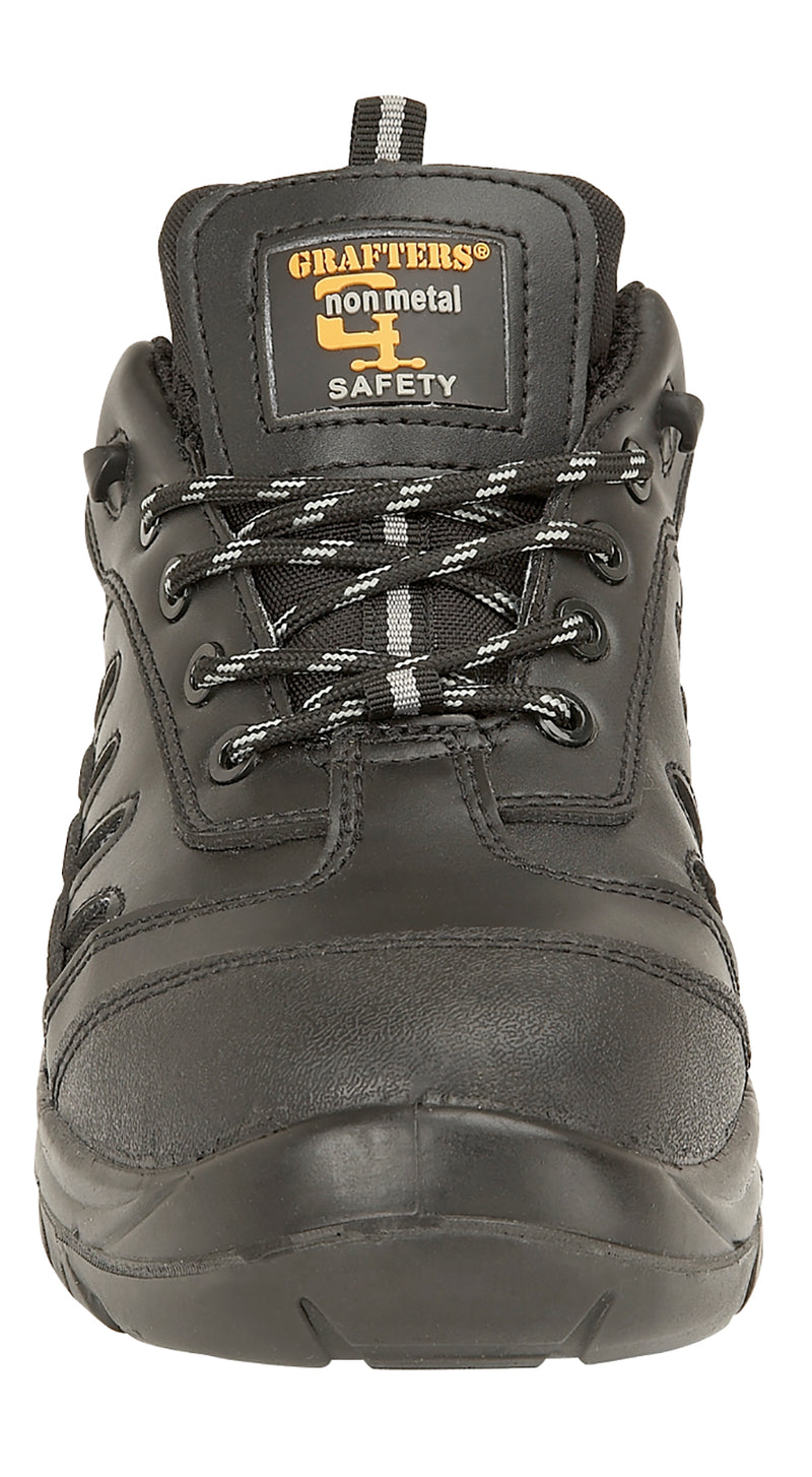 Ladies/Mens Grafters Non-Metal Safety Toe Cap Shoe