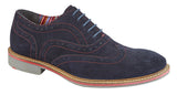Mens Roamers Suede Brogue Shoe