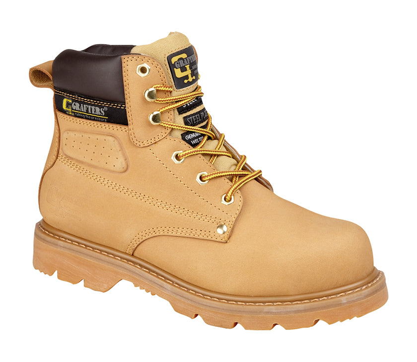 Mens/Womens Grafters "Gladiator" Goodyear Welted Safety Toe Cap Boot