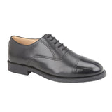 Mens Black Leather 'Cadet' Shoe