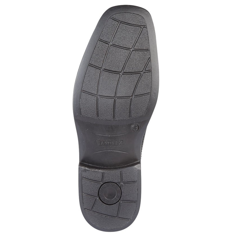 Mens Roamers Black Leather Tie Shoe