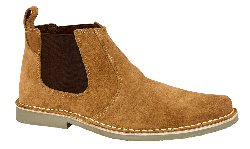 Roamers Suede Twin Gusset Ankle Boot
