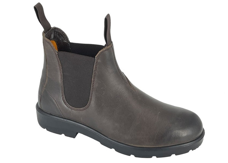 Roamers Twin Gusset Waxy Leather Ankle Boot