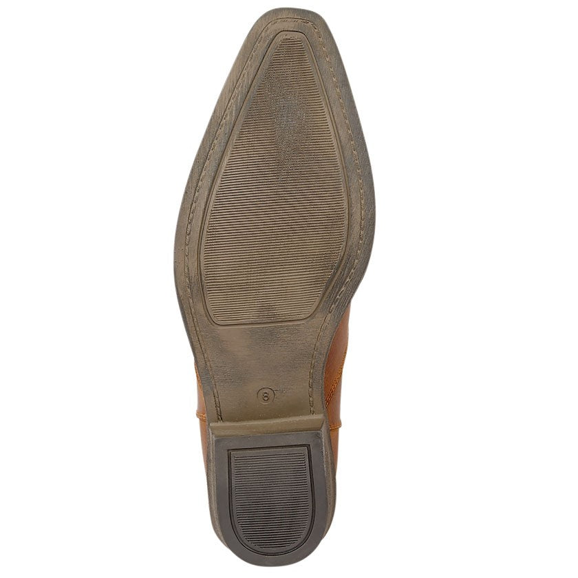 Woodland 'Nebraska' Leather Gusset Western Ankle Boot