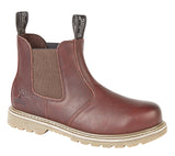 Woodland Brown Tumbled Leather Chelsea Boot