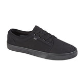 Mens Dek Black Canvas Deck Shoe