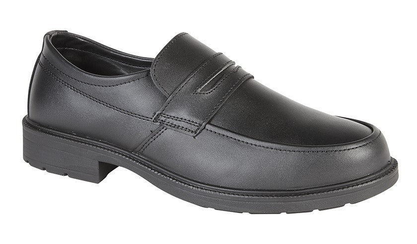 Mens Grafters Smooth Leather Safety Shoe Sowerbys Shoes