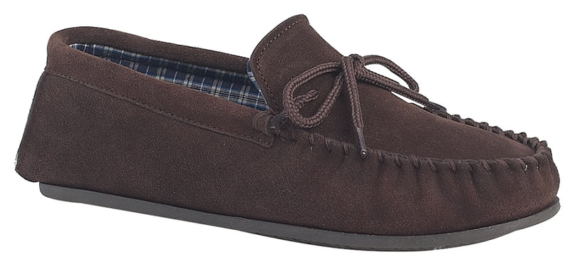 Mens "Bruce" Moccasin Slipper