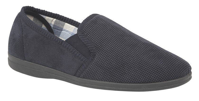 Mens  Synthetic Suede /Textile Slipper "Harry"