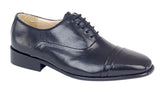 Mens Montecatini Black Leather Shoe