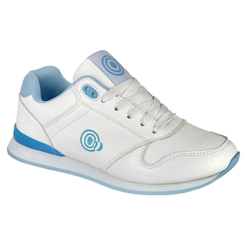 Ladies  Dek "Approach" White/Blue PU Bowling Shoe