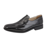 Mens TredFlex Black Leather Slip On
