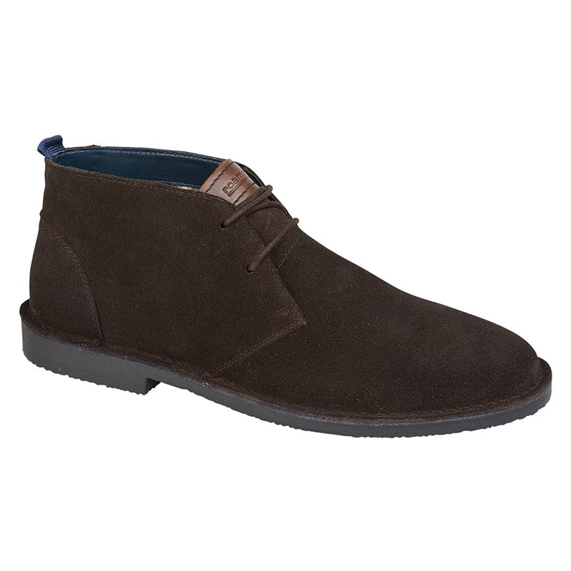 Mens Roamers Real Suede 2 Eyelet Desert Boot