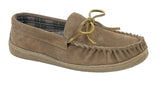 Mens Navy Blue Real Suede Slipper "Adie"